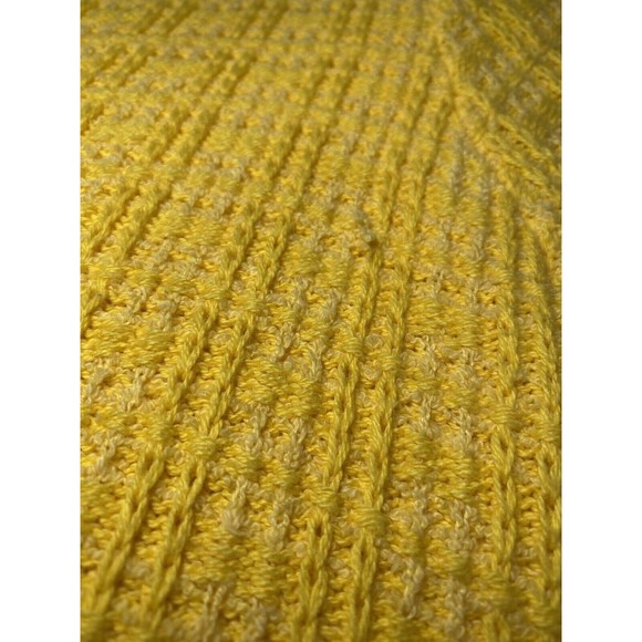 FREE ASSEMBLY WOMENS YELLOW KNIT MINI DRESS SCALLOPED TRIM Size XL - Picture 14 of 14